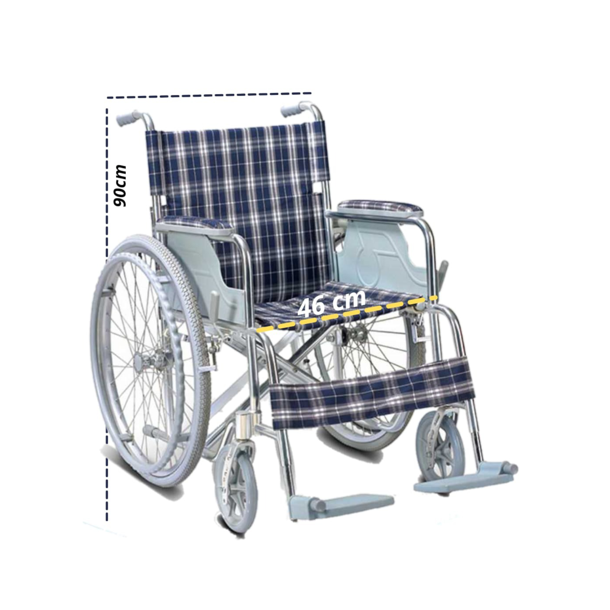 SILLA DE RUEDAS DE ALUMINIO GRIZCUA FS864L - FOSHAN - Imagen 2