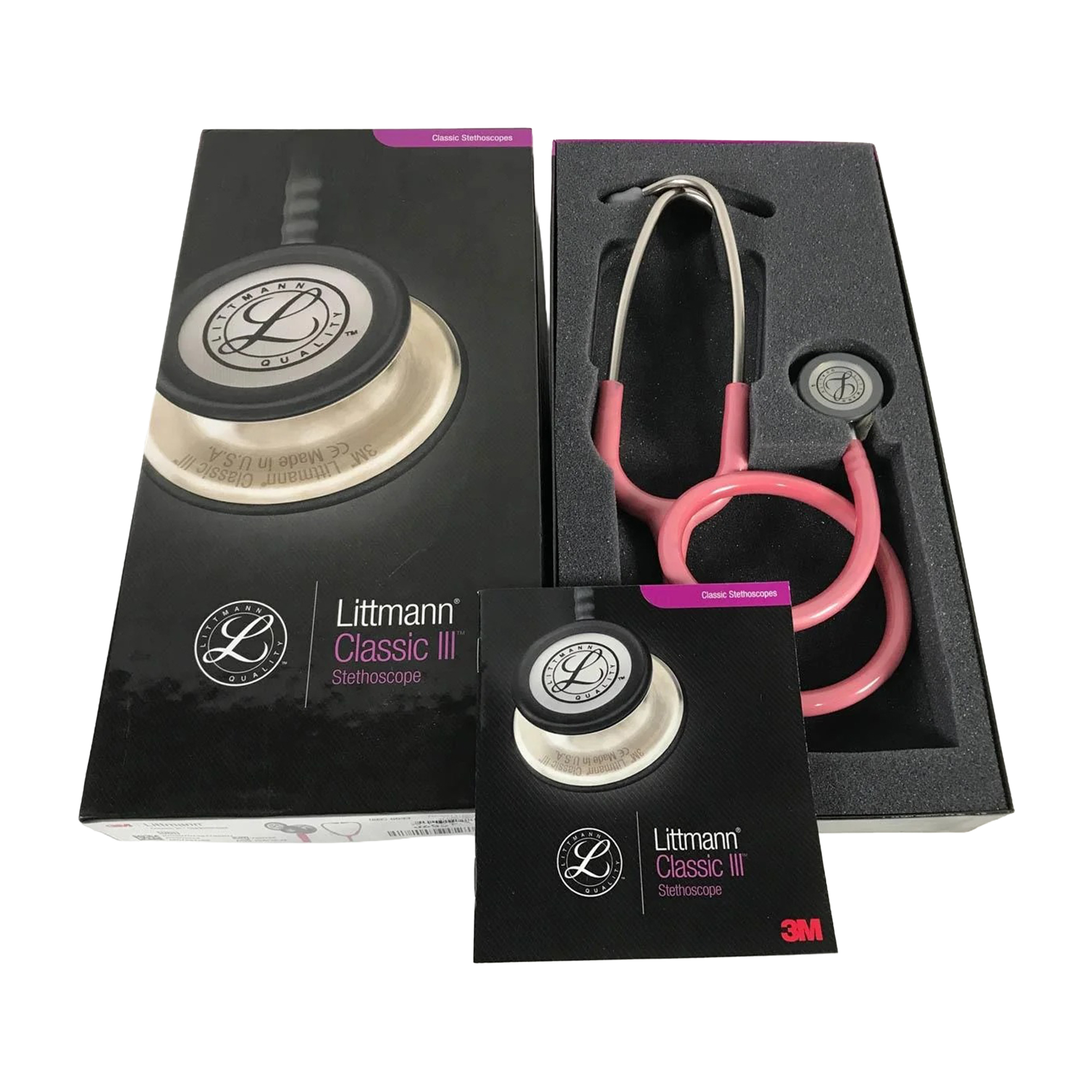 ESTETOSCOPIO CLASSIC III ROSA PERLADO - 3M LITTMANN - Imagen 4