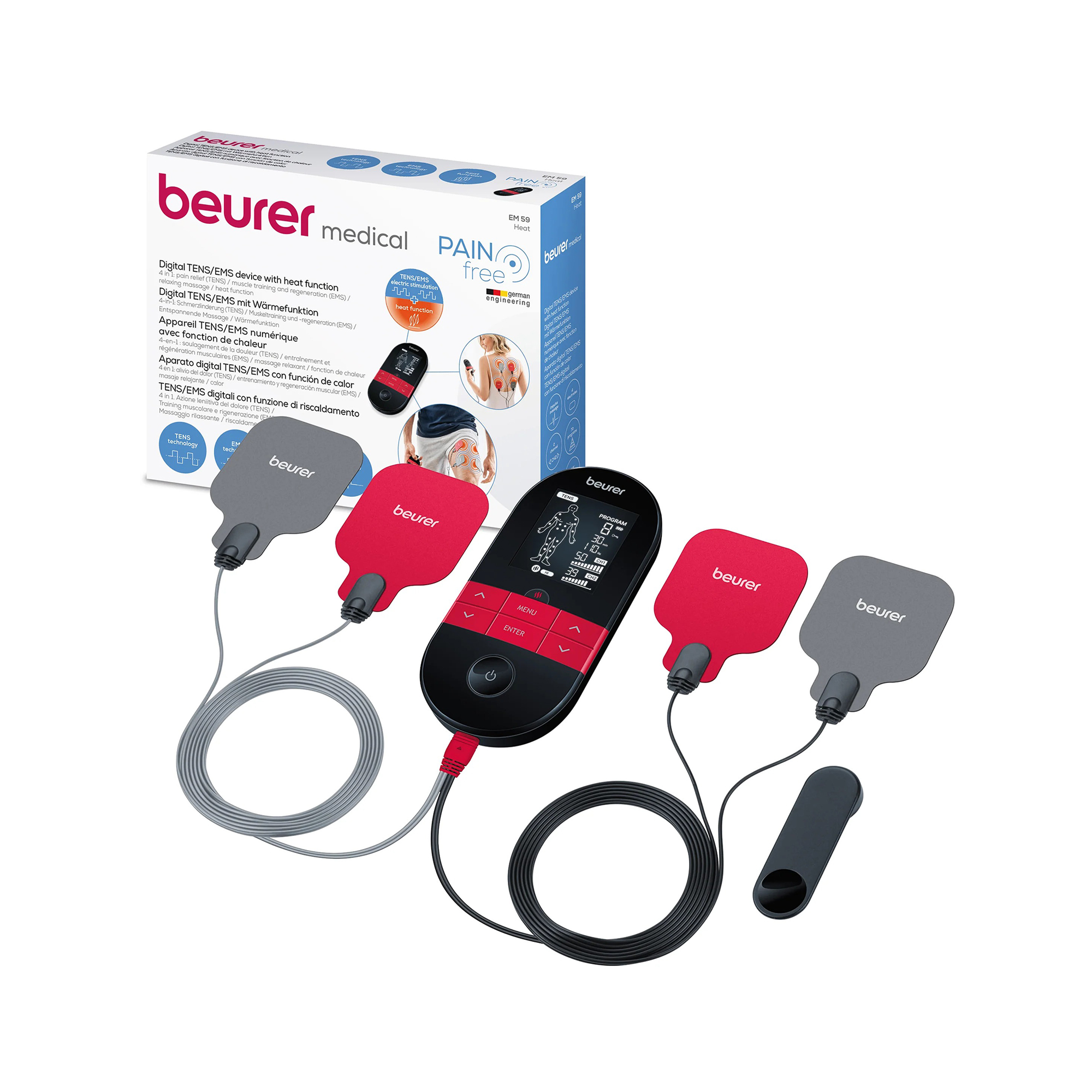 ELECTROESTIMULADOR CON CALOR EM59 - BEURER