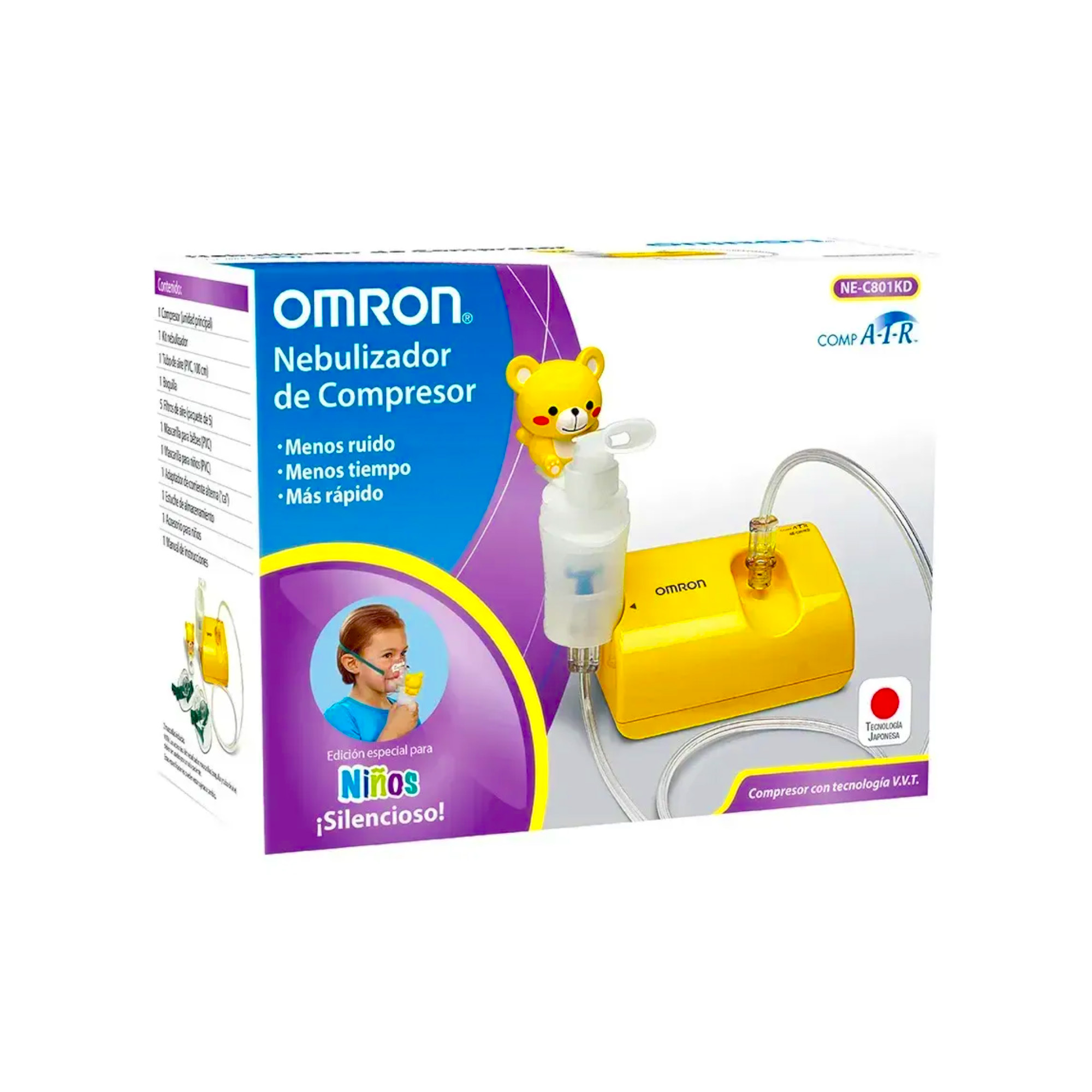 NEBULIZADOR COMPRESOR NE-C801KD - OMRON - Imagen 3