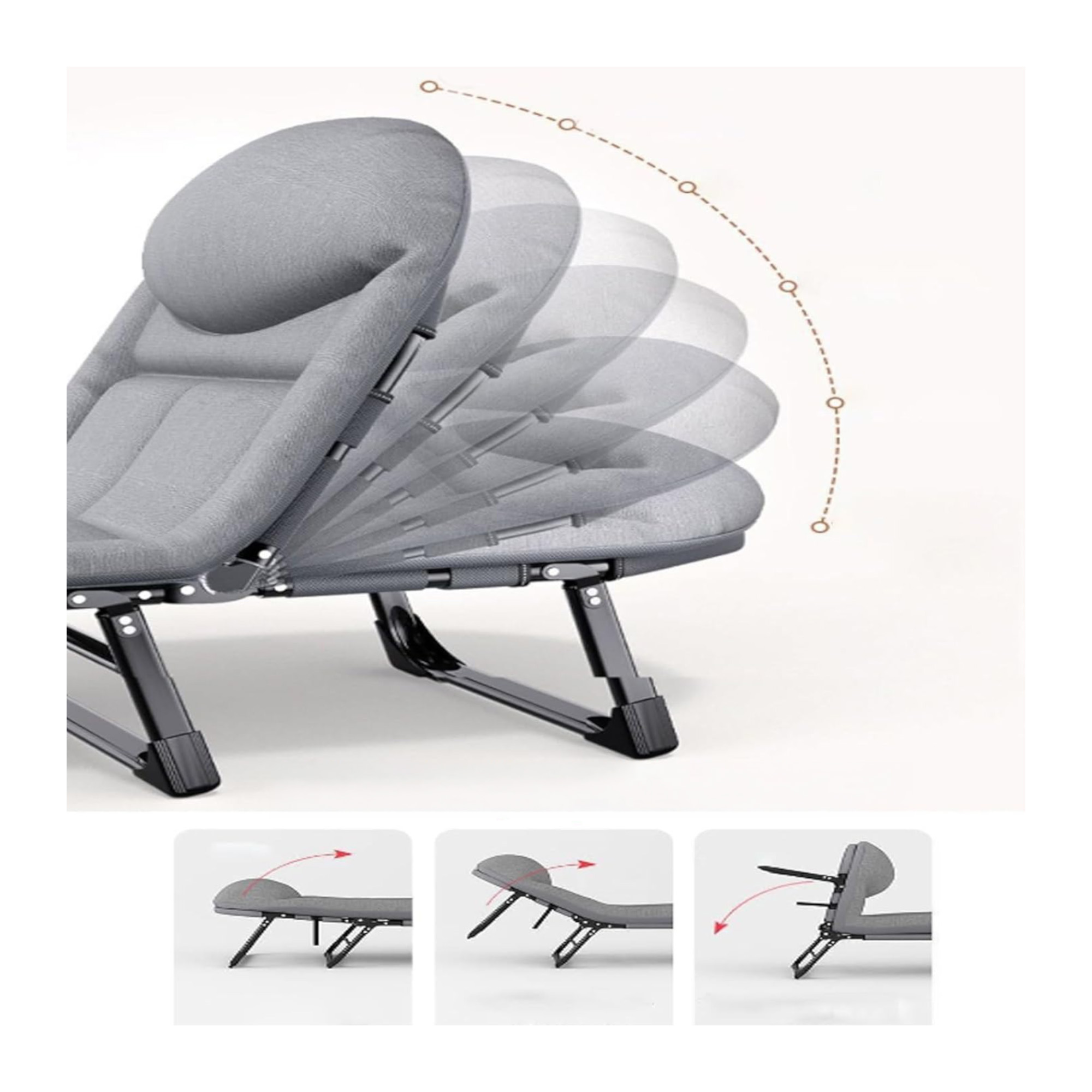 CAMA PLEGABLE 180X54CM L6263 - Imagen 3