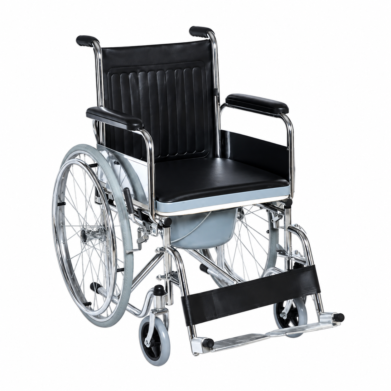 SILLA DE RUEDAS CON INODORO FS609U - FOSHAN