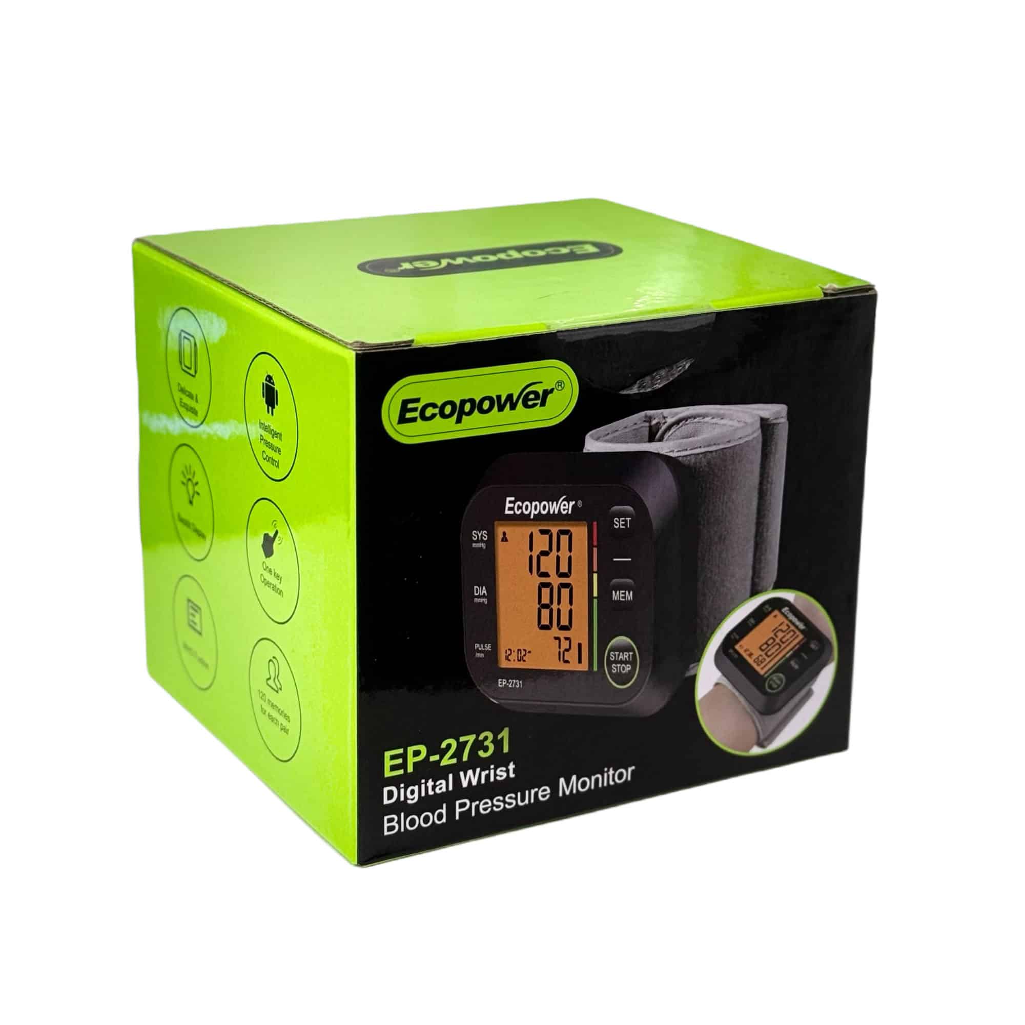 TENSIÓMETRO DIGITAL DE MUÑECA ECOPOWER EP-2731 - Imagen 2