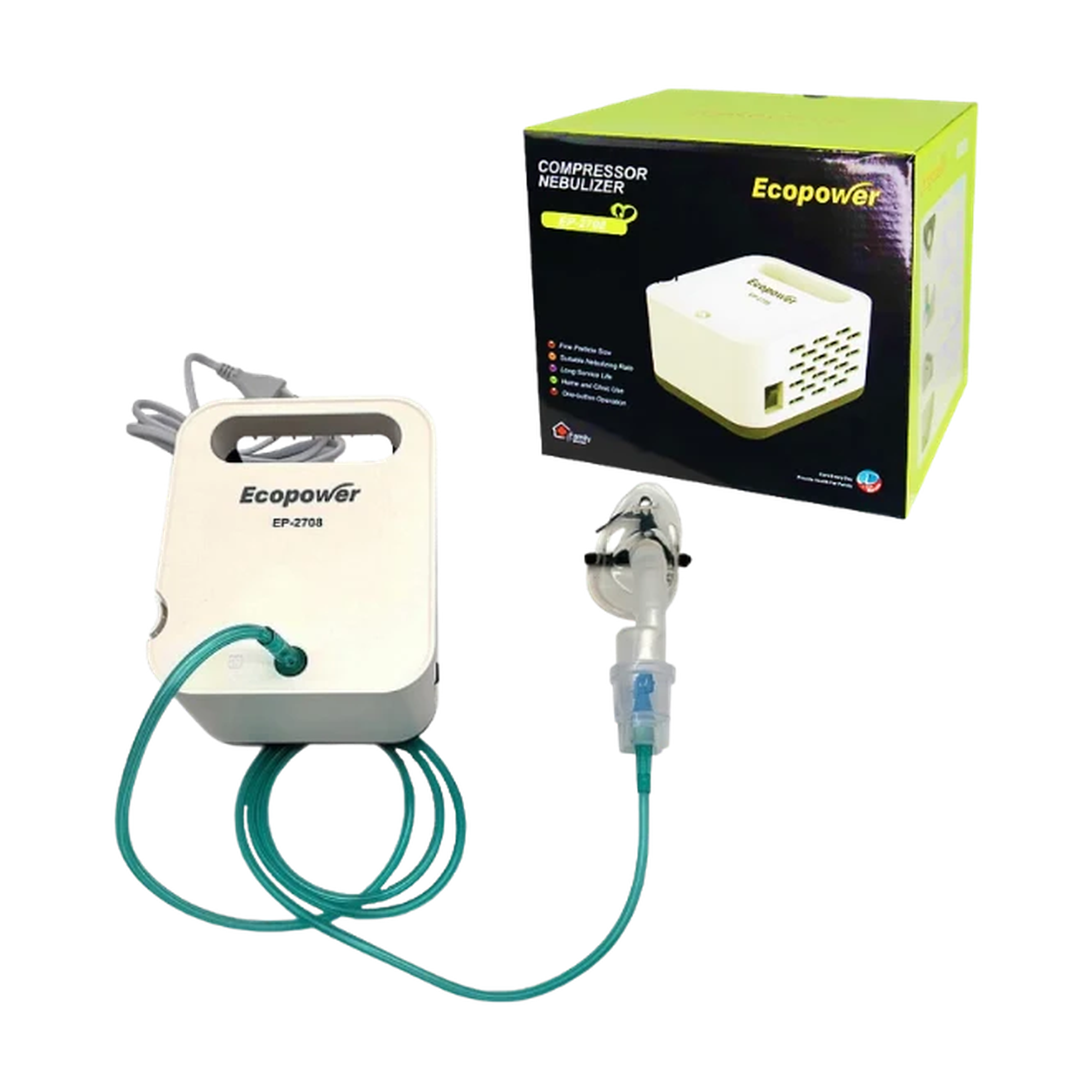 NEBULIZADOR COMPRESOR ECOPOWER